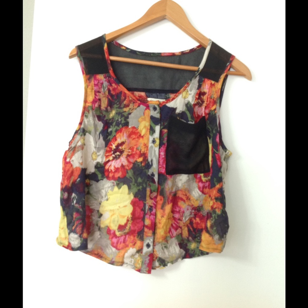 Urban outfitters open back blouse